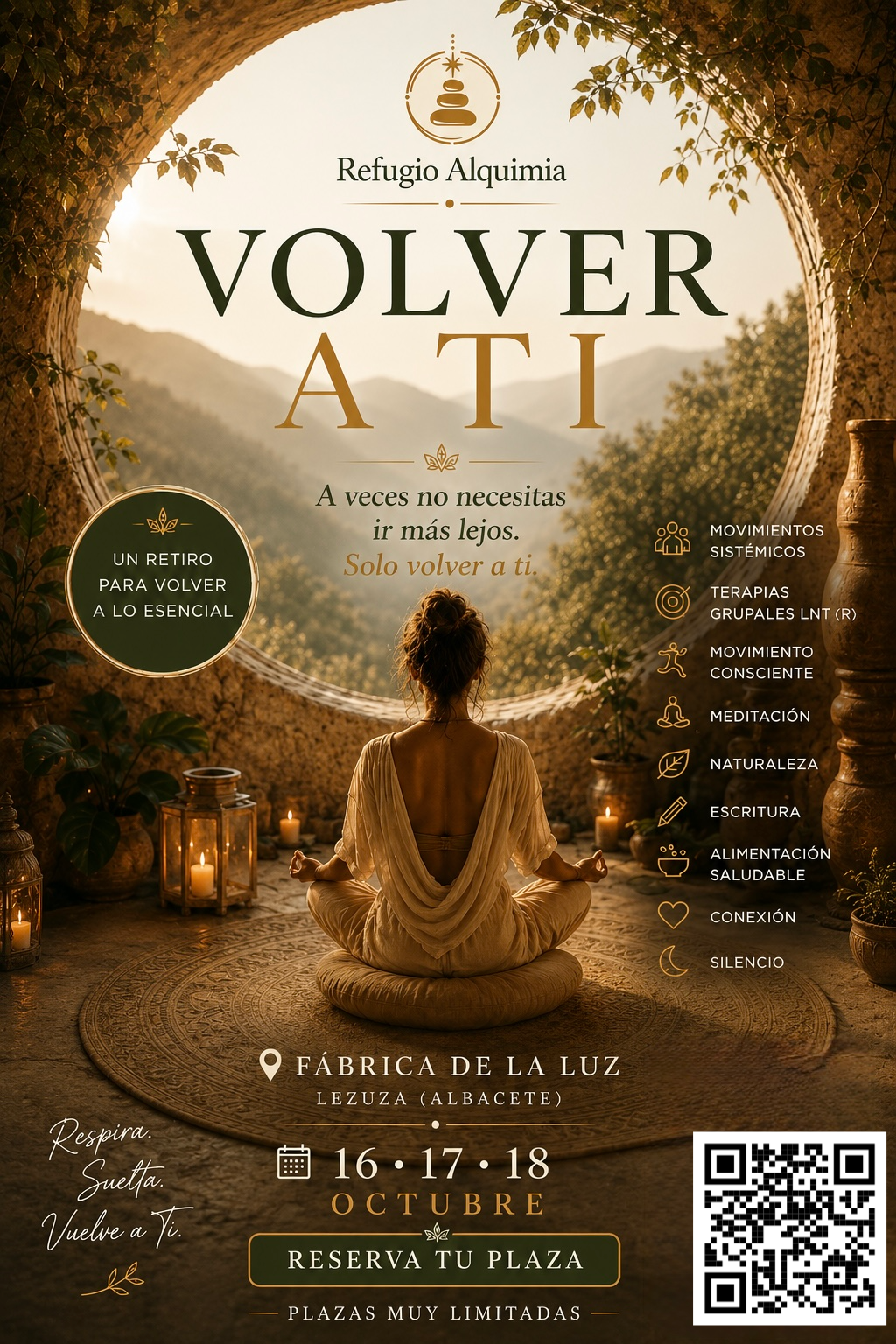 Portada del retiro Volver a ti de Refugio Alquimia